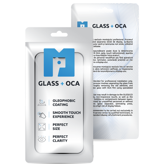 Screen Glass + OCA MP compatible with Samsung Galaxy S26 Ultra S948, Black