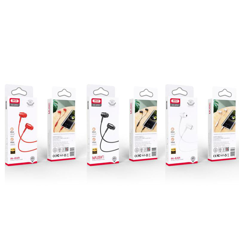 Handsfree 3.5mm XO Design EP57 Crown, Black