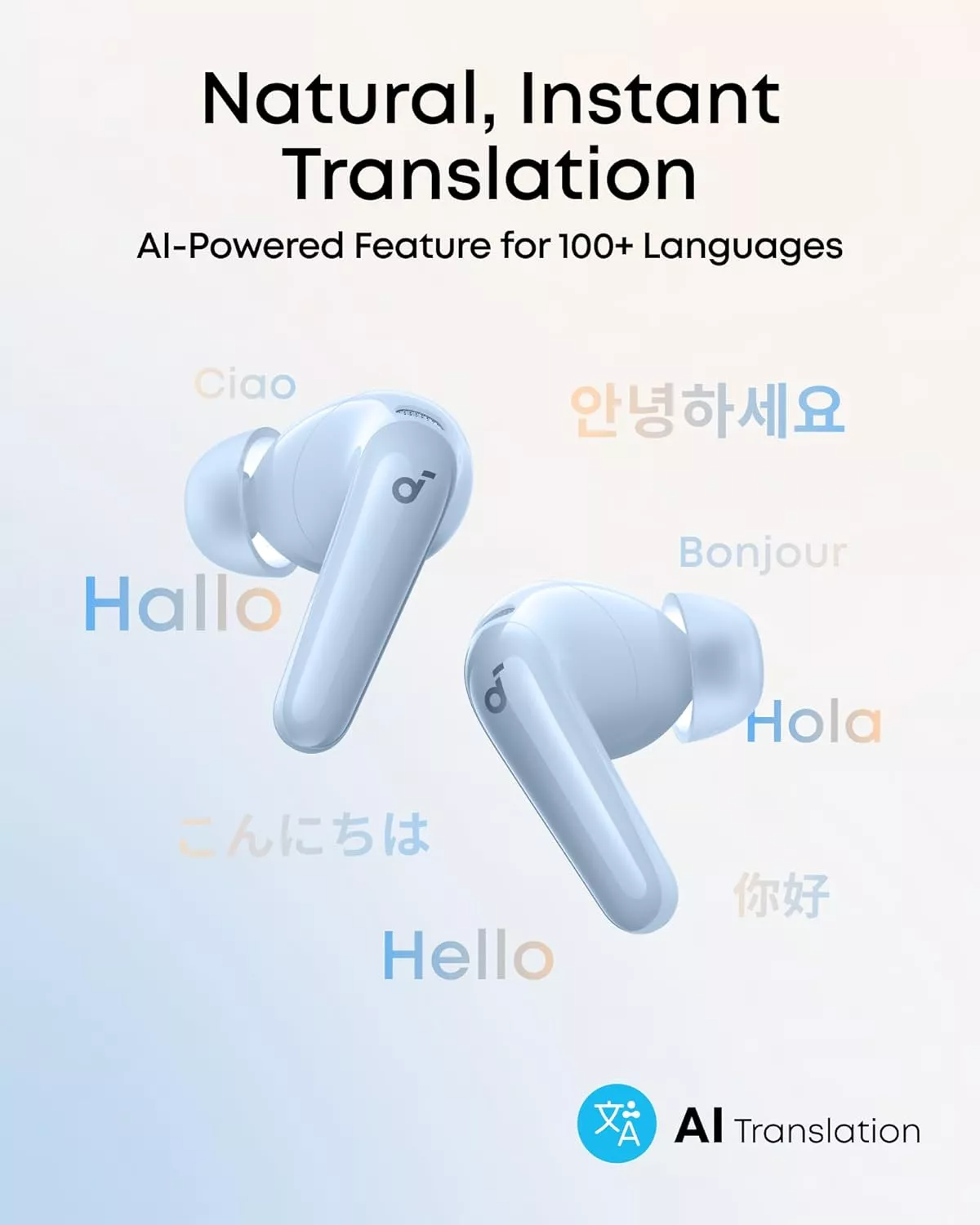 Handsfree Bluetooth Anker SoundCore R60i, TWS, ANC, Blue D1202G31