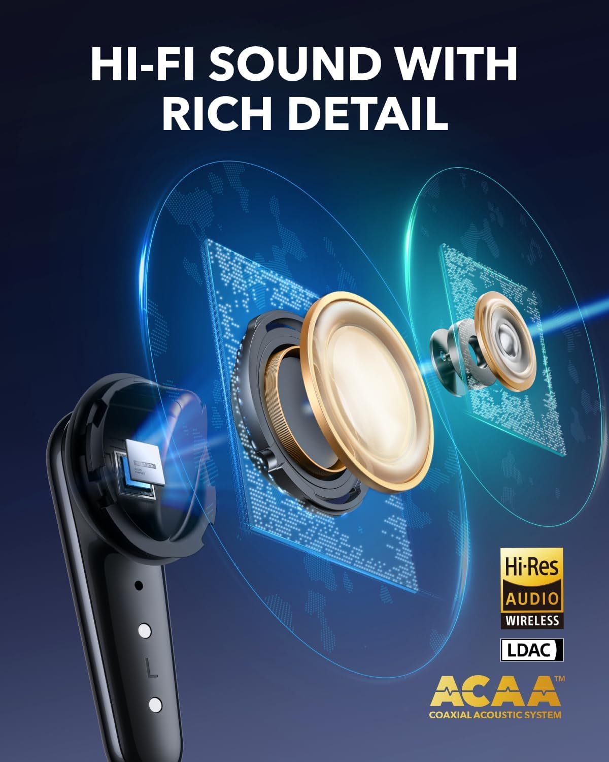 Handsfree Bluetooth Anker Soundcore Liberty 4 Pro, TWS, ANC, Black A3954G11