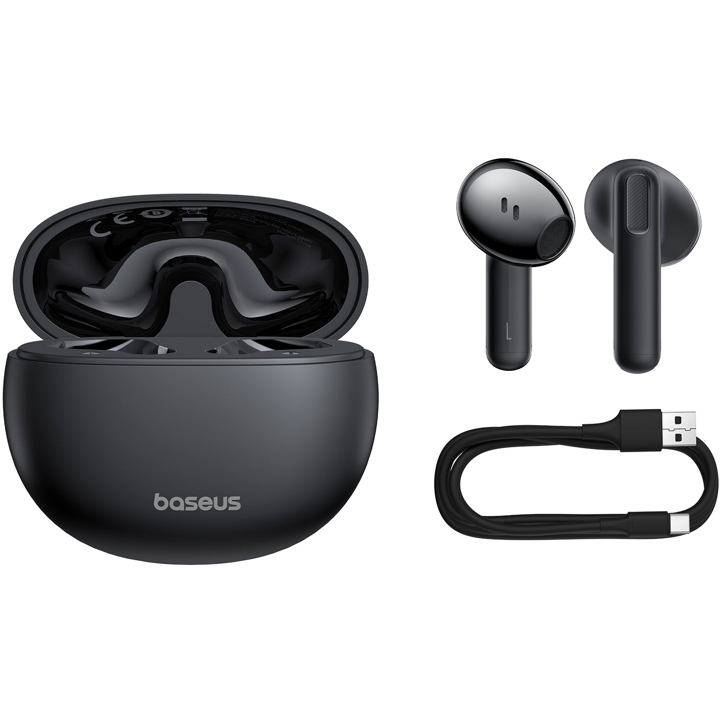 Baseus Bowie E12 Bluetooth Handsfree, TWS, Black A00059801126-Z1