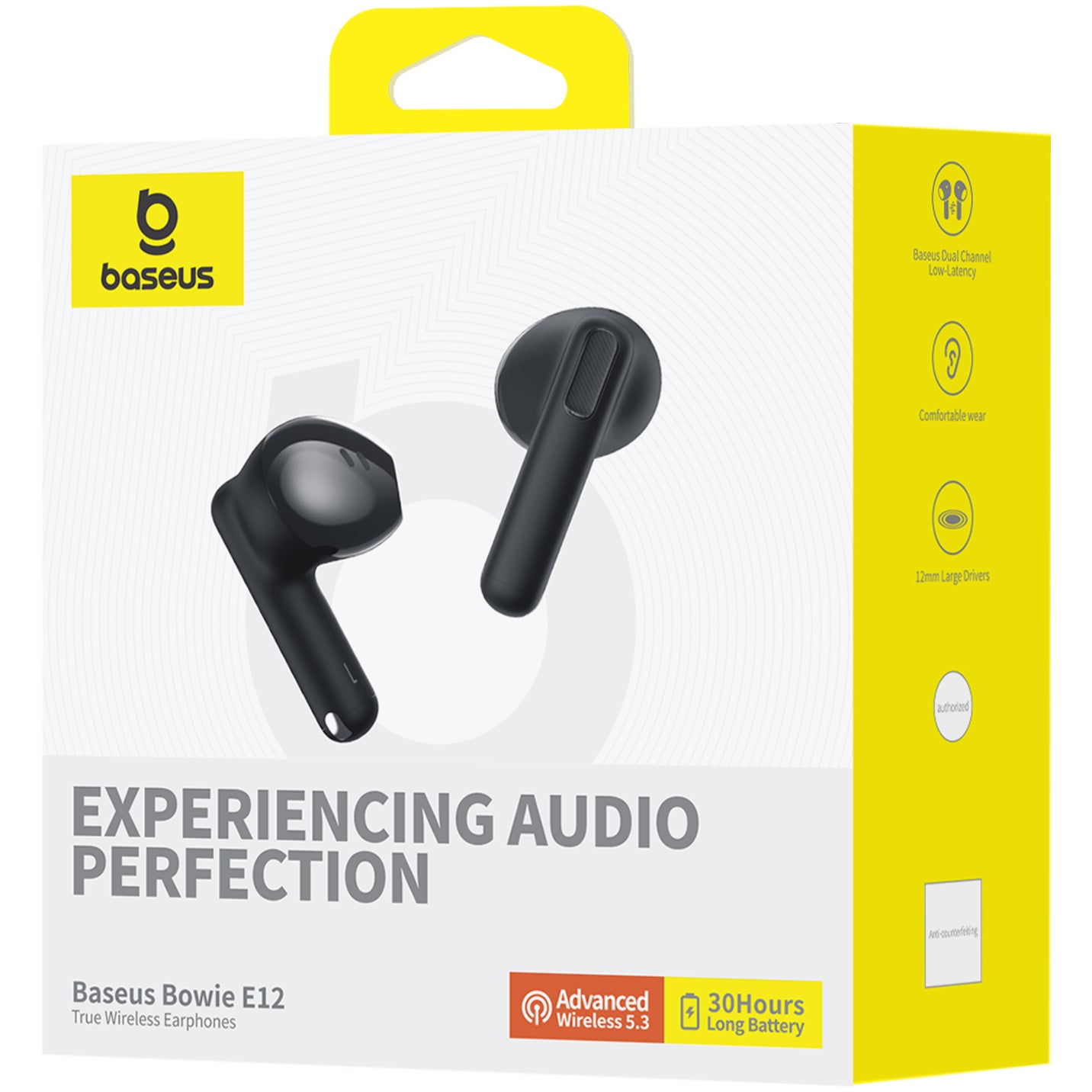 Baseus Bowie E12 Bluetooth Handsfree, TWS, Black A00059801126-Z1