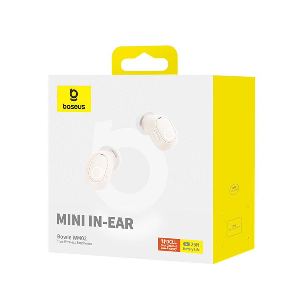 Handsfree Bluetooth Baseus Bowie WM02, TWS, White NGTW370202