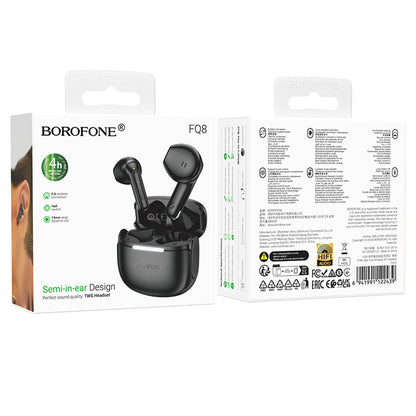 Handsfree Bluetooth Borofone FQ8 High, TWS, Black