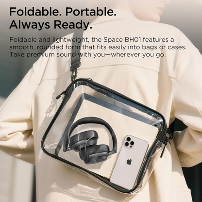 Bluetooth Handsfree Bugani Space BH01, MultiPoint, A2DP, ANC, Black