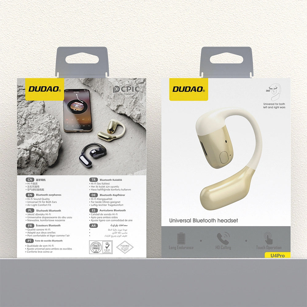 Dudao U4Pro Bluetooth Handsfree, A2DP, Golden Beige