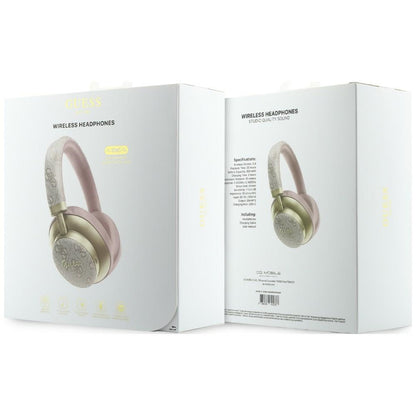 Handsfree Bluetooth Guess 4G Gold Script Metal, A2DP, Pink