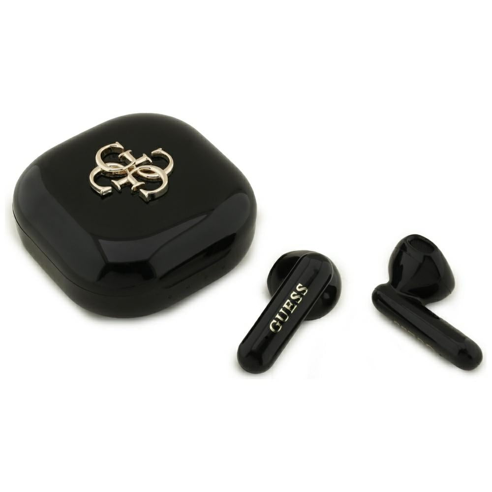 Handsfree Bluetooth Guess 4G Metal Logo, TWS, Black