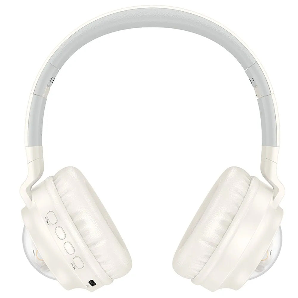 Handsfree Bluetooth HOCO W50 Kids Cute Cat, A2DP, White