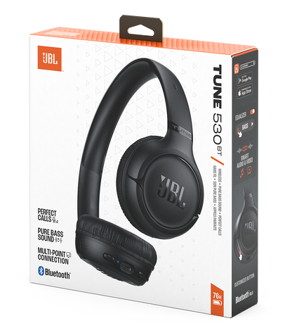 JBL Tune 530BT Bluetooth Handsfree, MultiPoint, A2DP, Black
