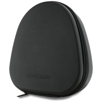 Karl Lagerfeld Saffiano Elongated Bluetooth Handsfree, A2DP, ANC, Black