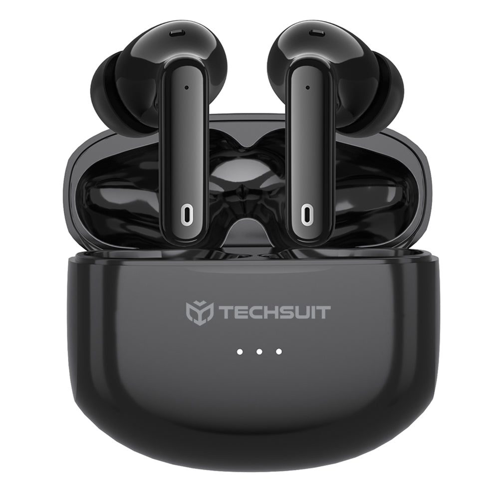 Handsfree Bluetooth Techsuit CW1 Audira Pro, TWS, ANC, Black