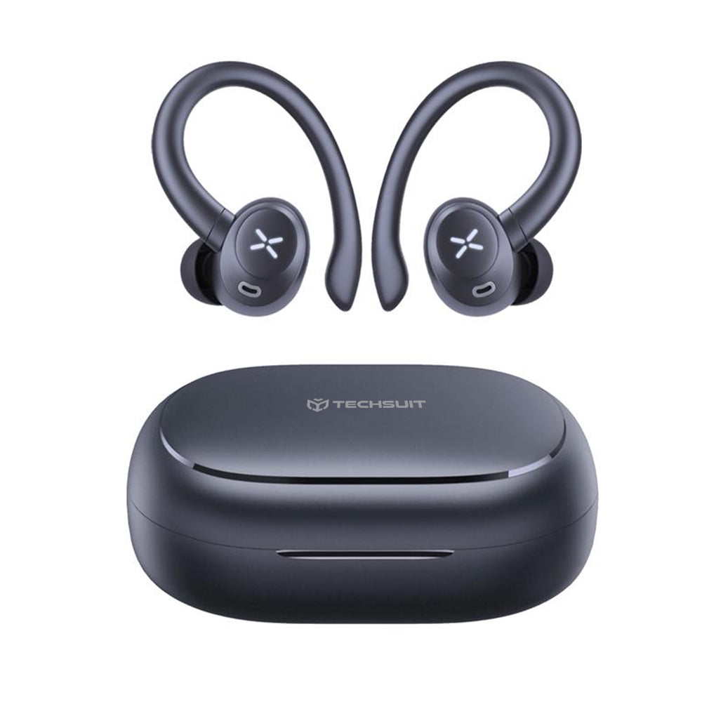 Handsfree Bluetooth Techsuit CW4 AirTune, TWS, Black