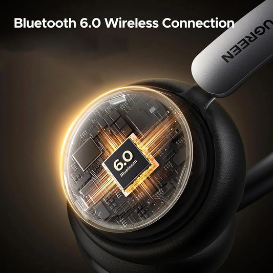UGREEN HiTune Studio Plus HP207 Bluetooth Handsfree, A2DP, ANC, Silver