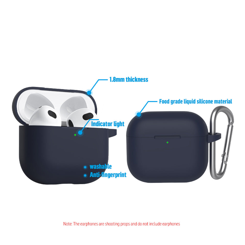 Blueo Liquid Case for Apple AirPods 3, Navy Blue