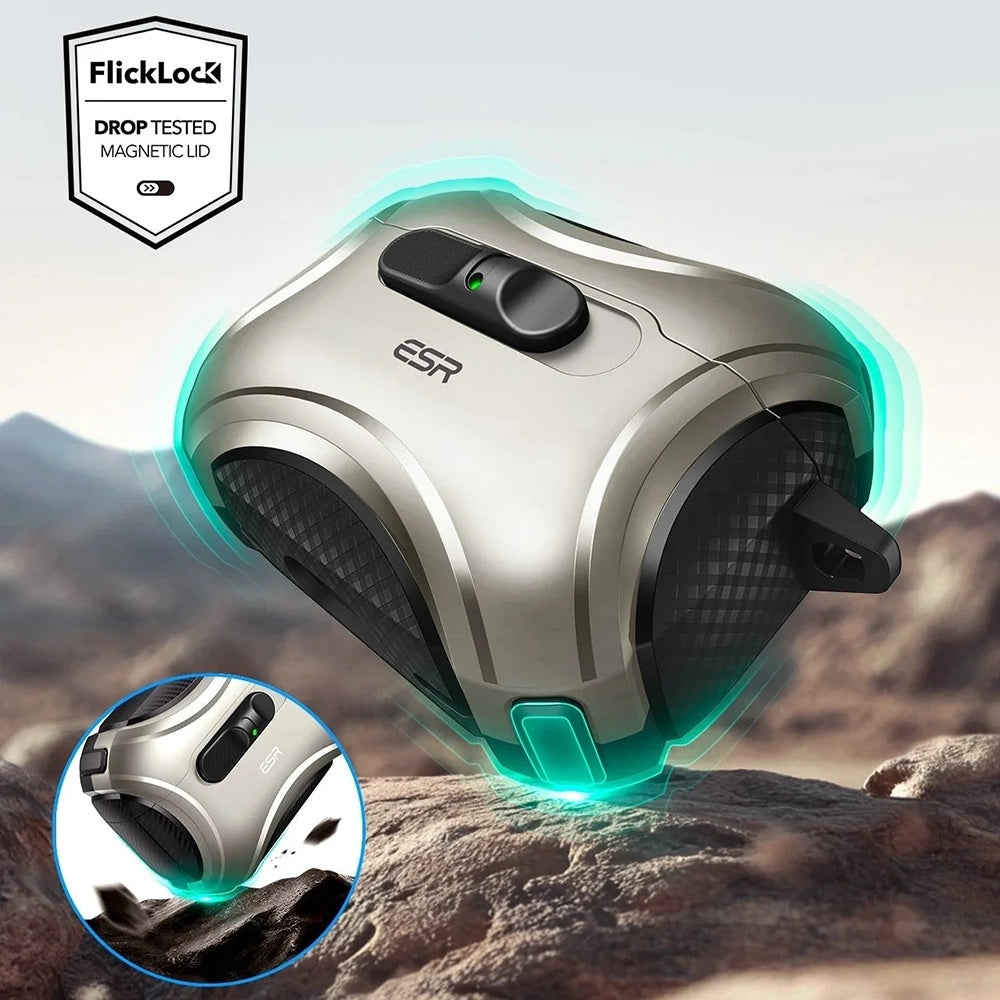 ESR Cyber FlickLock Case for Apple AirPods Pro 3, Gray