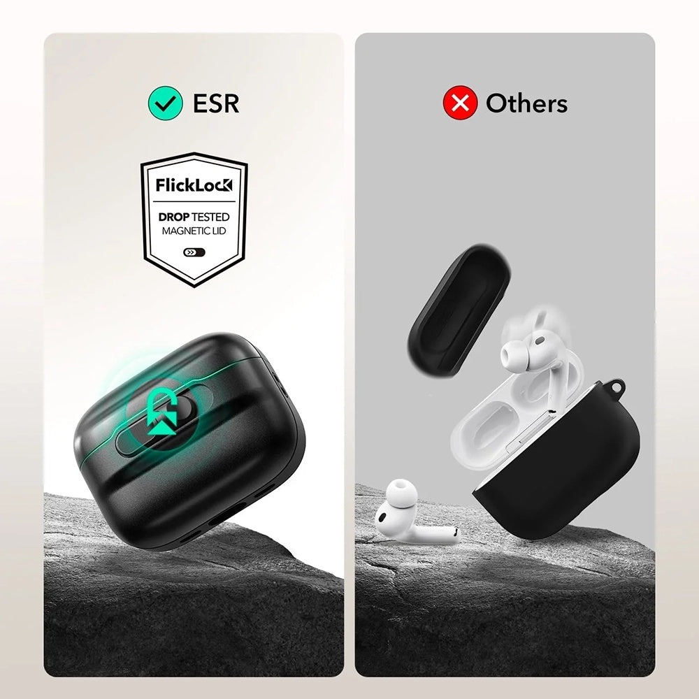 ESR Pulse Magnetic FlickLock Case for Apple AirPods Pro 3, White