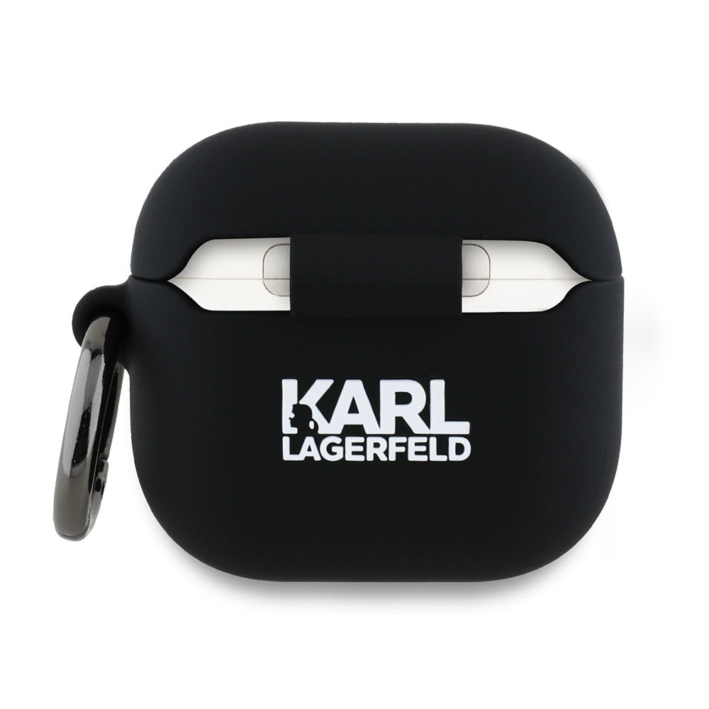 Karl Lagerfeld 3D Karl's Head Case for Apple AirPods 4, Black