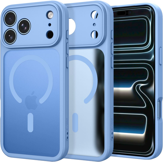MagSafe Case for Apple iPhone 18 Pro / 17 Pro, Tech-Protect, BasicMag, Matte Blue