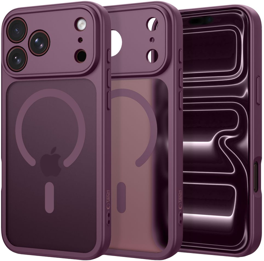 MagSafe Case for Apple iPhone 18 Pro Max / 17 Pro Max, Tech-Protect, BasicMag, Matte Burgundy