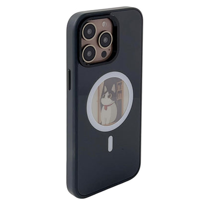 MagSafe Case for Apple iPhone 14 Pro Max, OEM, Round Screen Smart E-Ink, Black