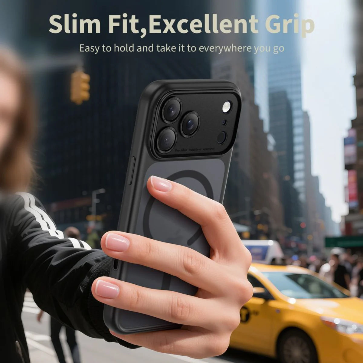 MagSafe Case for Apple iPhone 17 Pro Max, Tech-Protect, MagPeak, Matte Black