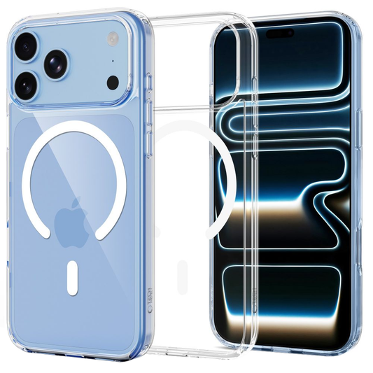 MagSafe Case for Apple iPhone 18 Pro Max / 17 Pro Max, Tech-Protect, Flexair Hybrid with Screen Protector, Transparent