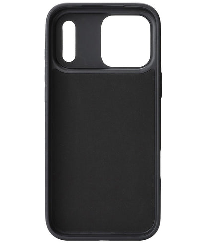 MagSafe Case for Apple iPhone 17 Pro, OEM, Carbon Metal Ring, Black