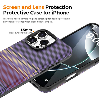 MagSafe Case for Apple iPhone 16 Pro Max, OEM, Gradient Rainbow, Purple
