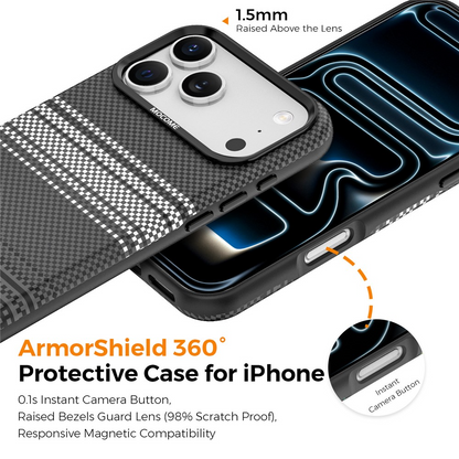 MagSafe Case for Apple iPhone 17 Pro, OEM, Gradient Rainbow, Black