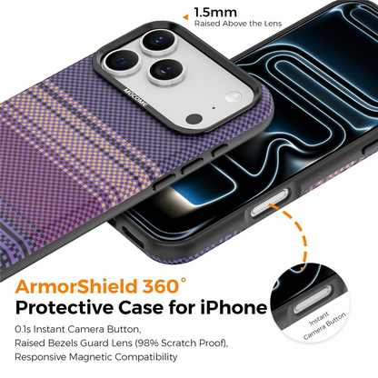 MagSafe Case for Apple iPhone 17 Pro Max, OEM, Gradient Rainbow, Purple