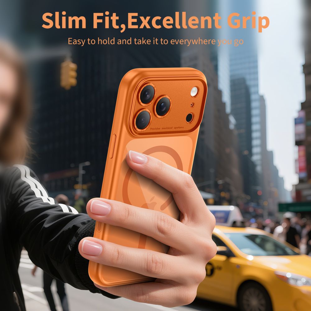 MagSafe Case for Apple iPhone 17 Pro Max, Tech-Protect, MagPeak, Orange