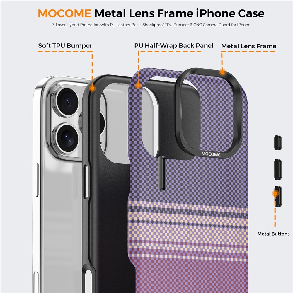 MagSafe Case for Apple iPhone 16 Pro Max, OEM, Gradient Rainbow, Purple