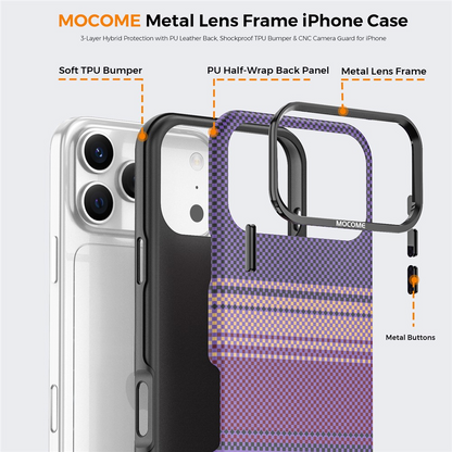 MagSafe Case for Apple iPhone 17 Pro, OEM, Gradient Rainbow, Purple