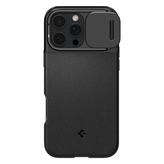 MagSafe Case for Apple iPhone 16 Pro Max, Spigen, OPTIK ARMOR, Black ACS08015 