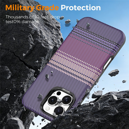 MagSafe Case for Apple iPhone 16 Pro Max, OEM, Gradient Rainbow, Purple