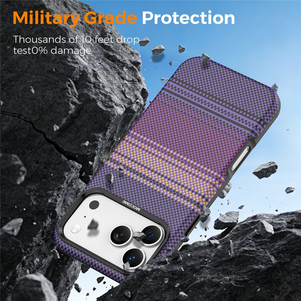 MagSafe Case for Apple iPhone 17 Pro Max, OEM, Gradient Rainbow, Purple