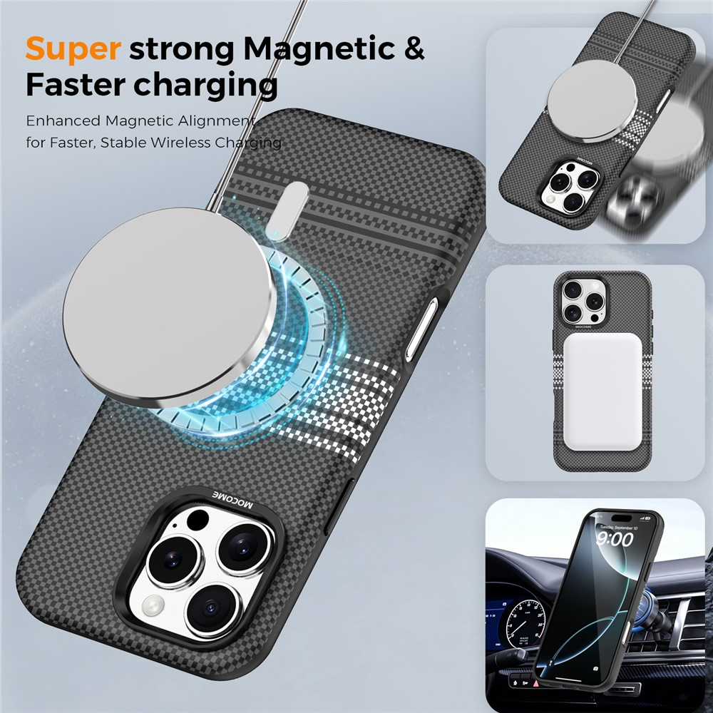MagSafe Case for Apple iPhone 16 Pro Max, OEM, Gradient Rainbow, Black