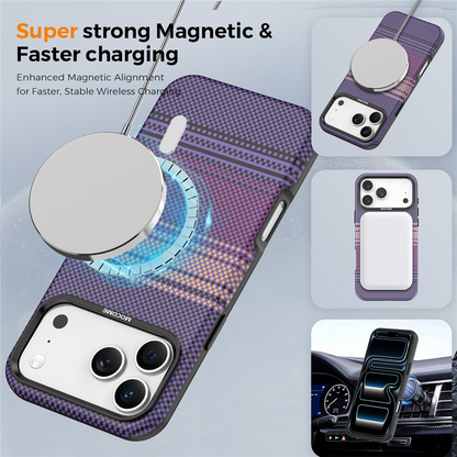 MagSafe Case for Apple iPhone 17 Pro, OEM, Gradient Rainbow, Purple
