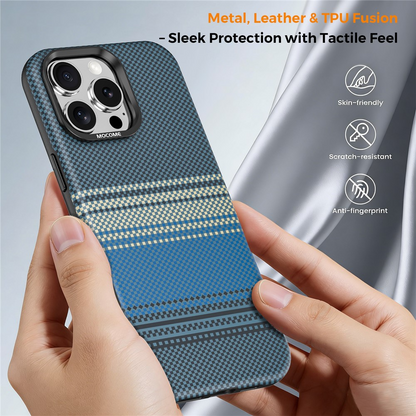 MagSafe Case for Apple iPhone 16 Pro Max, OEM, Gradient Rainbow, Navy Blue