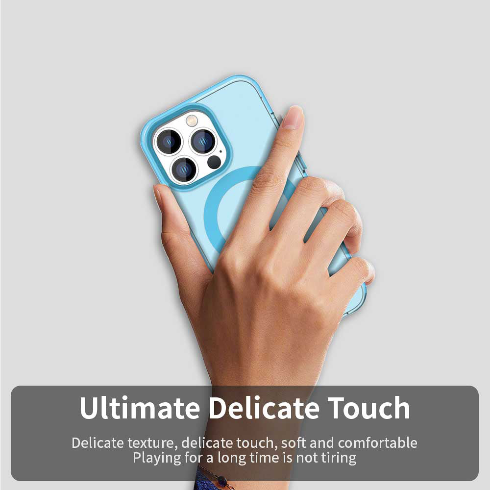 MagSafe Case for Apple iPhone 12 Pro Max, Techsuit, CandyCase, Blue