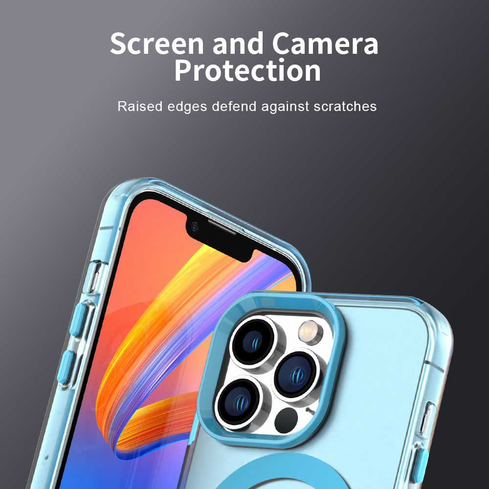 MagSafe Case for Apple iPhone 12 Pro Max, Techsuit, CandyCase, Blue