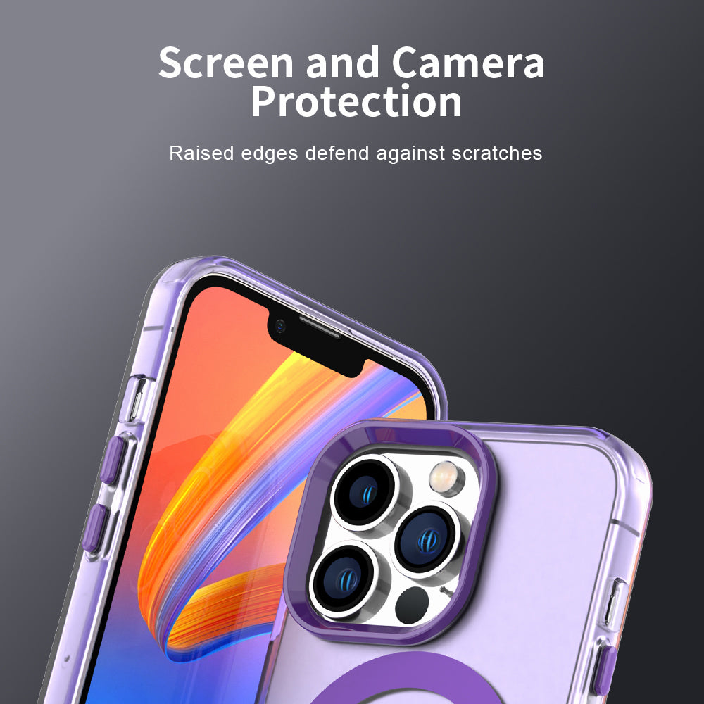 MagSafe Case for Apple iPhone 12 Pro Max, Techsuit, CandyCase, Purple