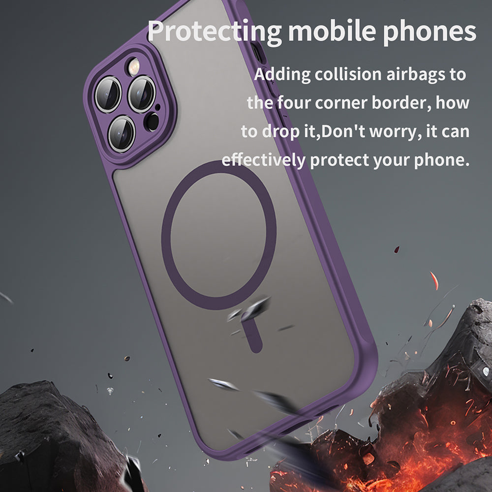 MagSafe Case for Apple iPhone 12 Pro, Techsuit, HaloFrost II, Purple