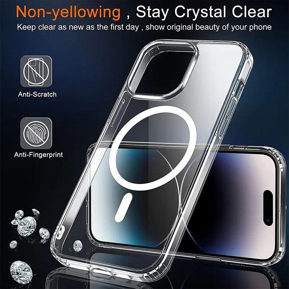 MagSafe Case for Apple iPhone 13 Pro Max, Techsuit, Pro, Transparent