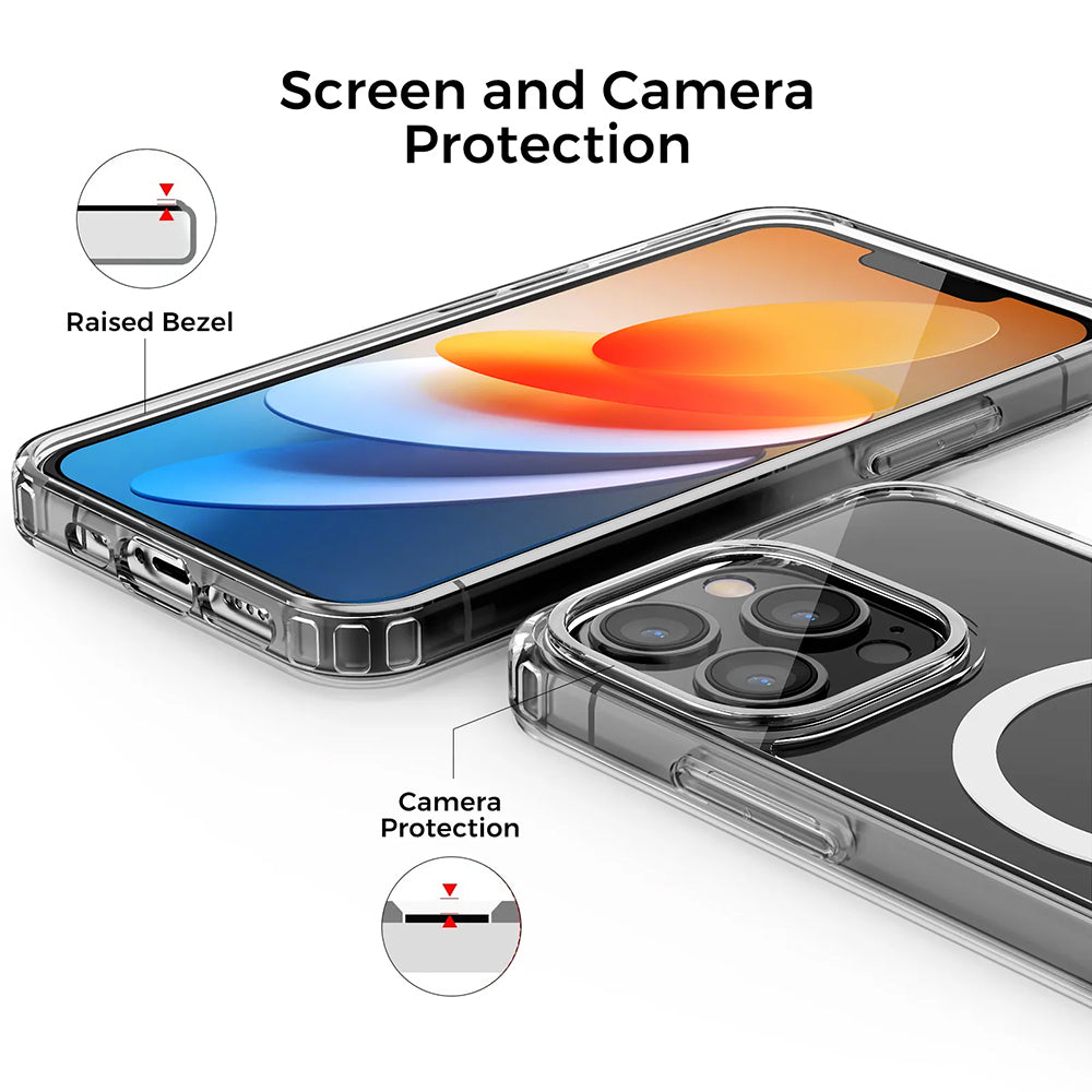 MagSafe Case for Apple iPhone 13 Pro Max, Techsuit, Pro, Transparent