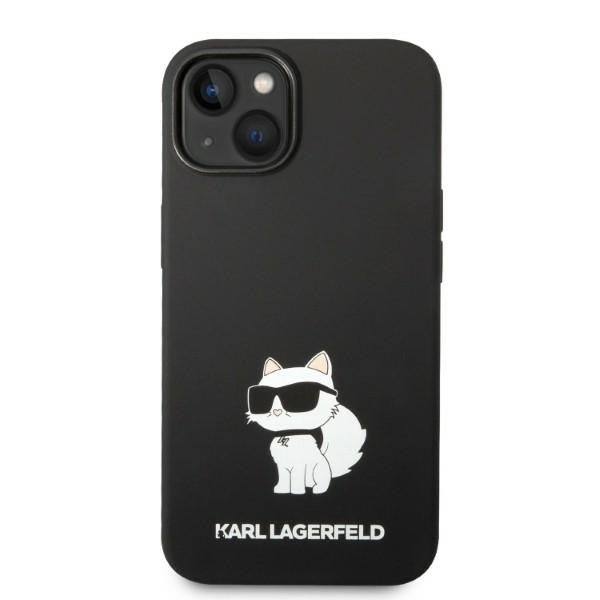 MagSafe Case for Apple iPhone 14 Plus, Karl Lagerfeld, Choupette Silicone, Black