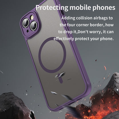 MagSafe Case for Apple iPhone 14 Plus, Techsuit, HaloFrost II, Purple