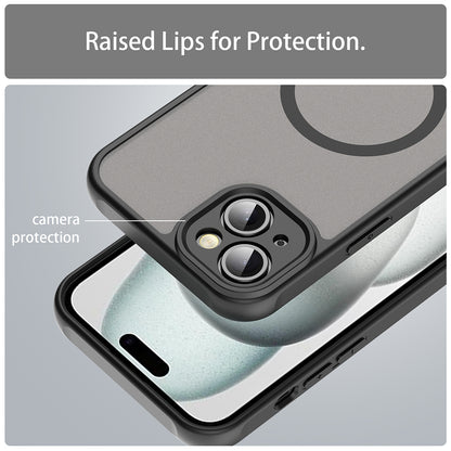 MagSafe Case for Apple iPhone 14 Plus, Techsuit, HaloFrost II, Black