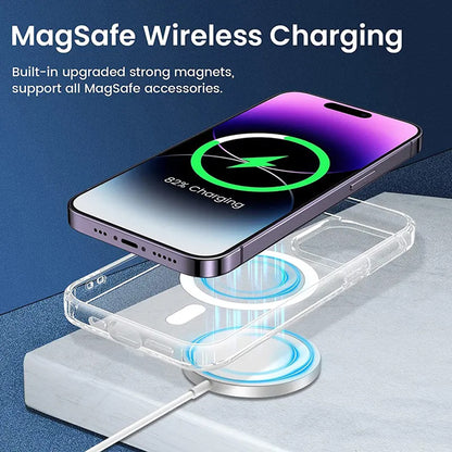 MagSafe Case for Apple iPhone 14 Pro, Techsuit, Pro, Transparent